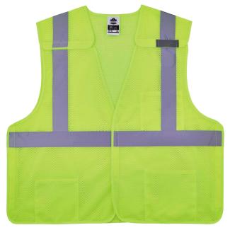 GloWear 8217BA Breakaway Hi-Vis Safety Vest - Type R, Class 2, 3 Pockets