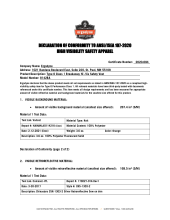 glowear 8142ba ansi 107 2020 declaration of conformity pdf